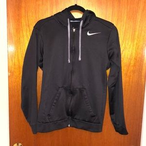 Black Nike zip up hoodie